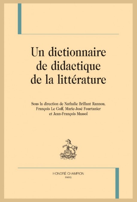 Dictionnaire didactique littérature